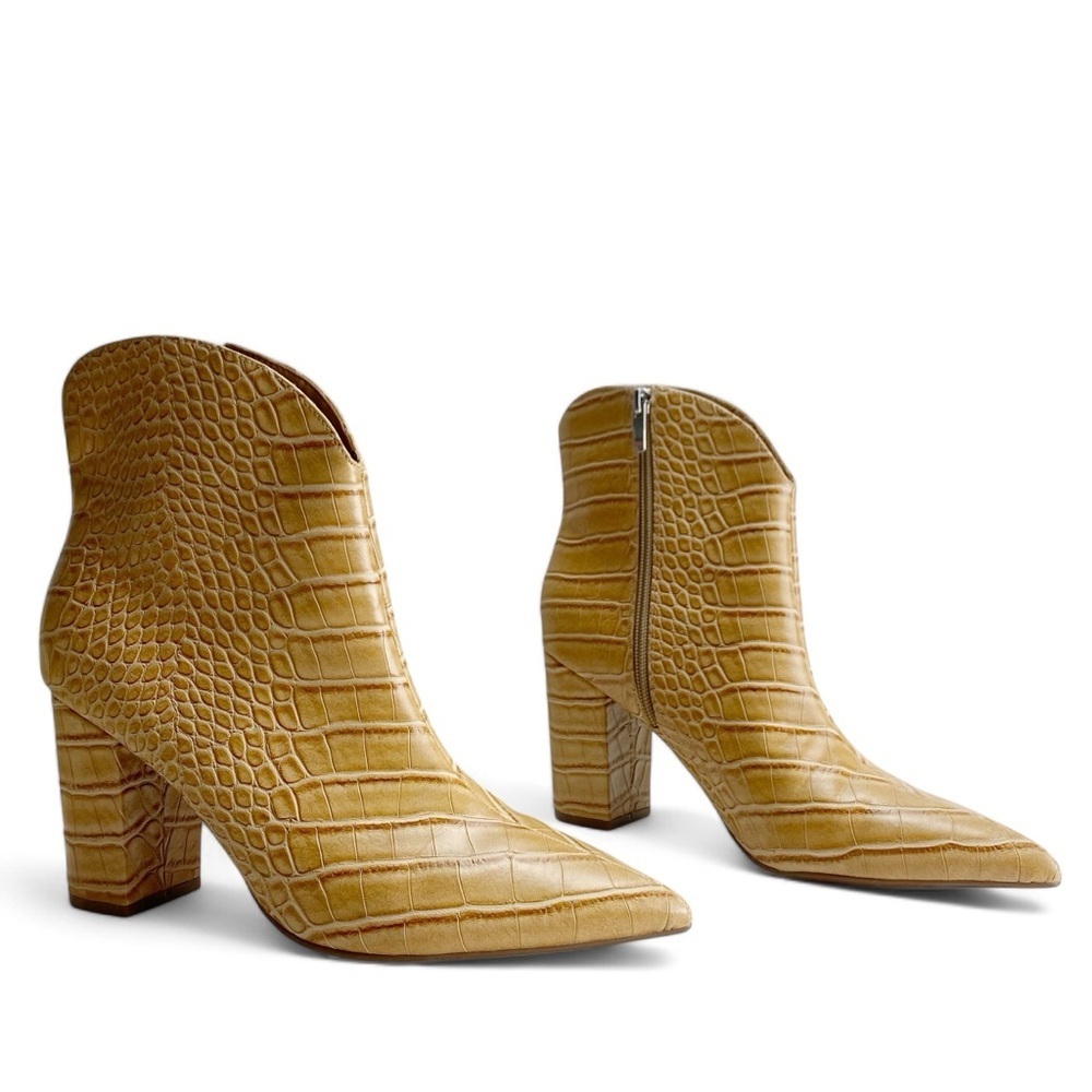 Steve Madden Croc-Embossed Ankle Boots 9.5​ - Picture 3 of 7